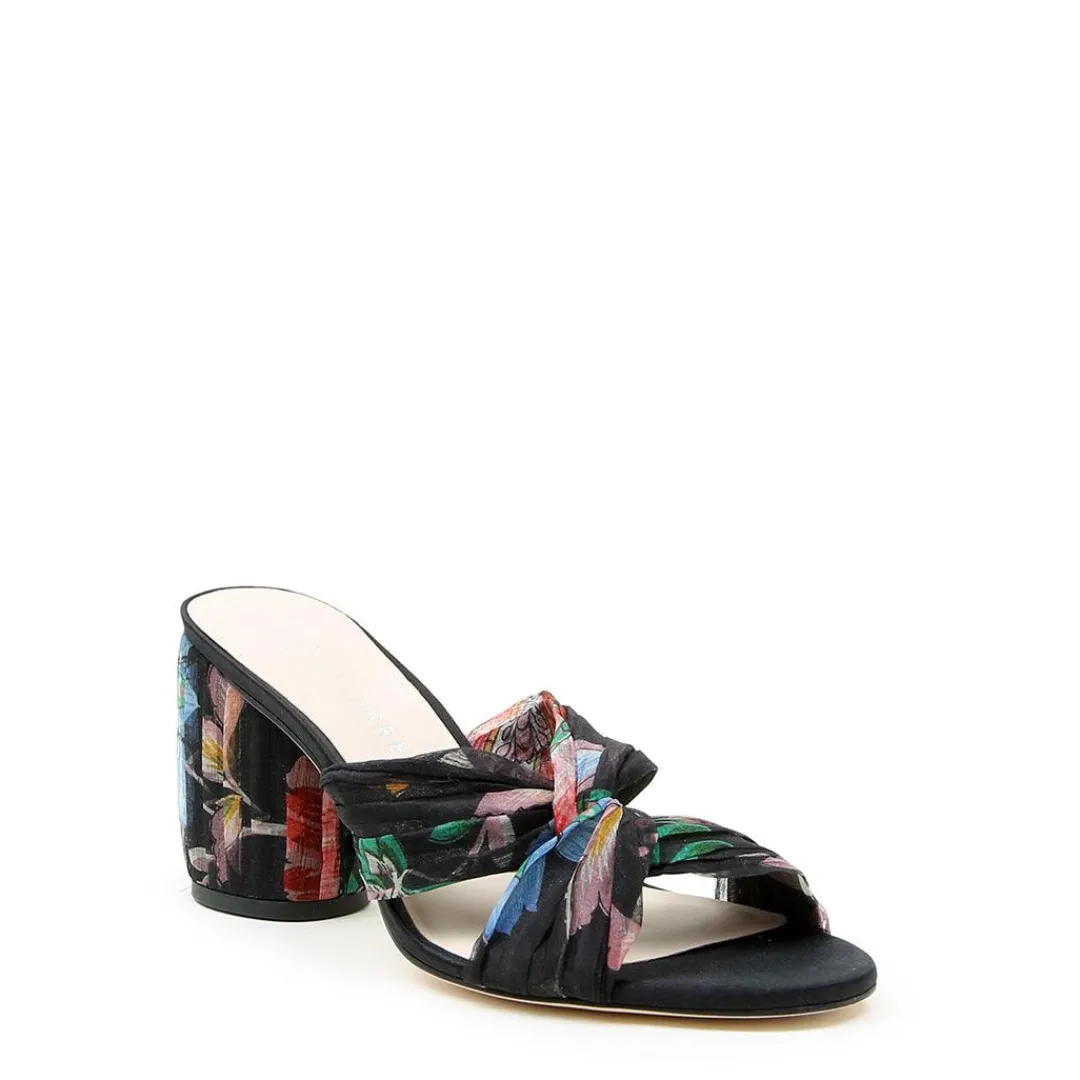 Cheap Alterre Black Floral Twist Sandal