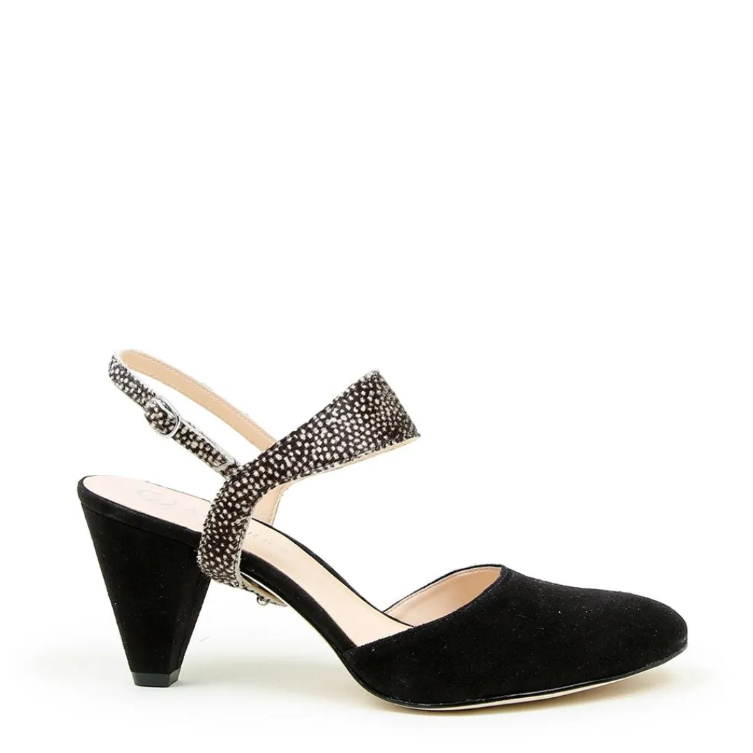 Clearance Alterre Black Suede Mule + Doe Elsie Strap