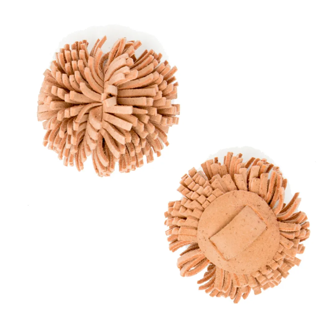 Hot Alterre Blush Suede Pom Pom