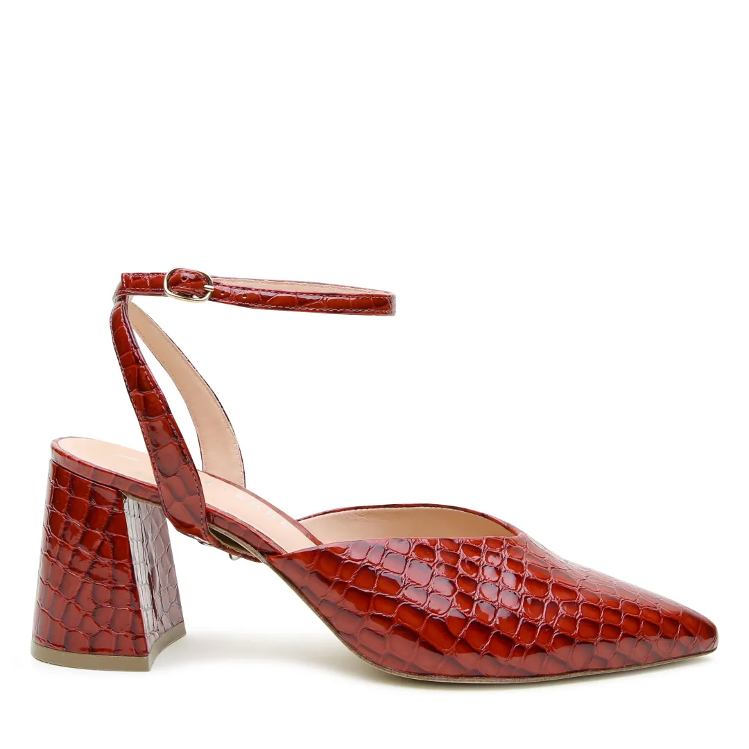 Store Alterre Clay Croc V Mule + Marilyn Strap