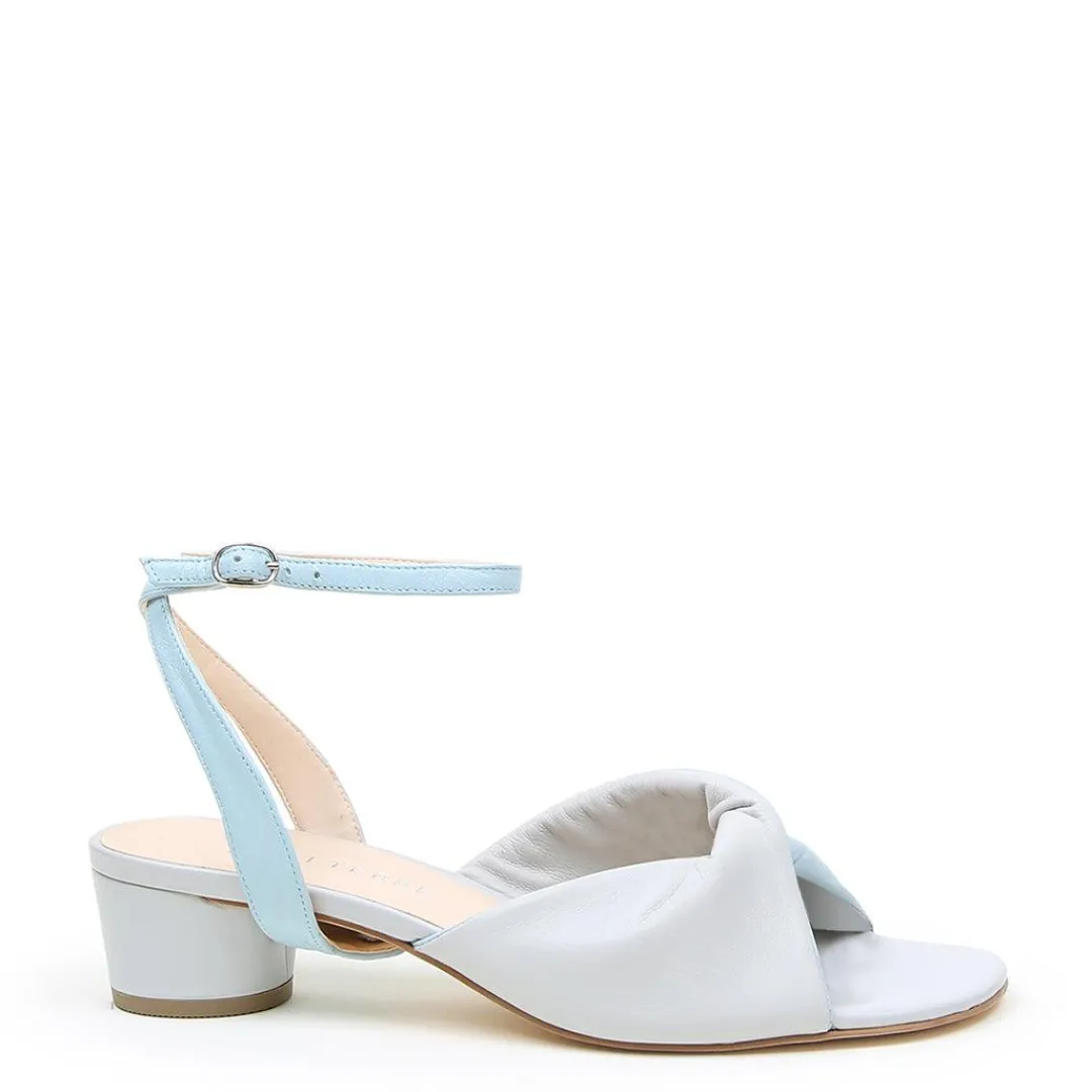 Hot Alterre Cloud Grey Lo Twist Sandal + Agate Blue Marilyn Strap