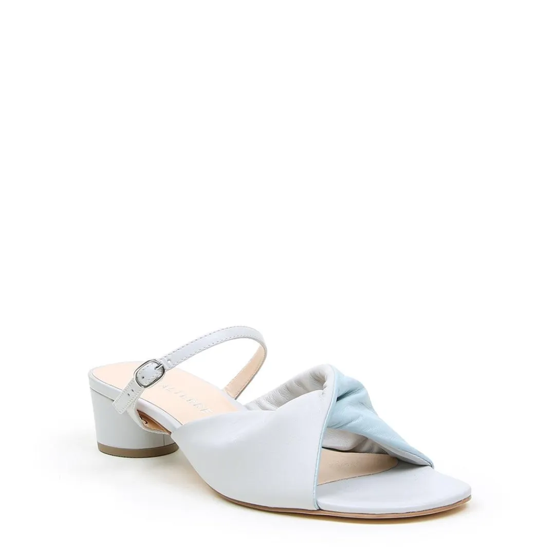 New Alterre Cloud Grey Lo Twist Sandal + Twiggy Strap