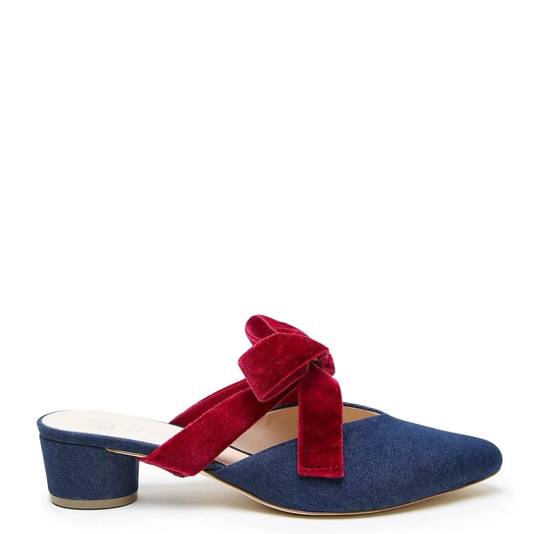 Best Alterre Denim V Slide + Red Velvet Marie Strap