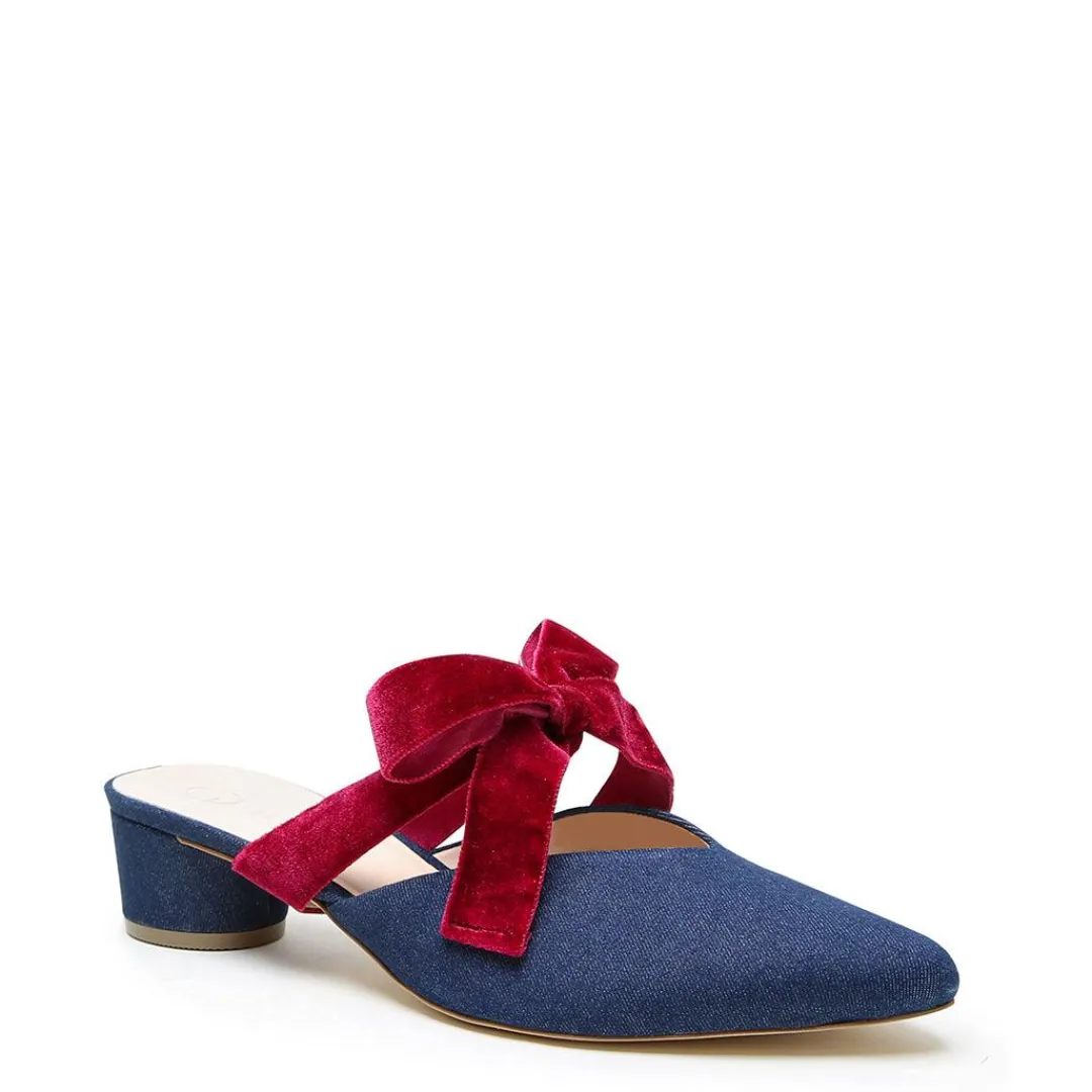 Best Alterre Denim V Slide + Red Velvet Marie Strap