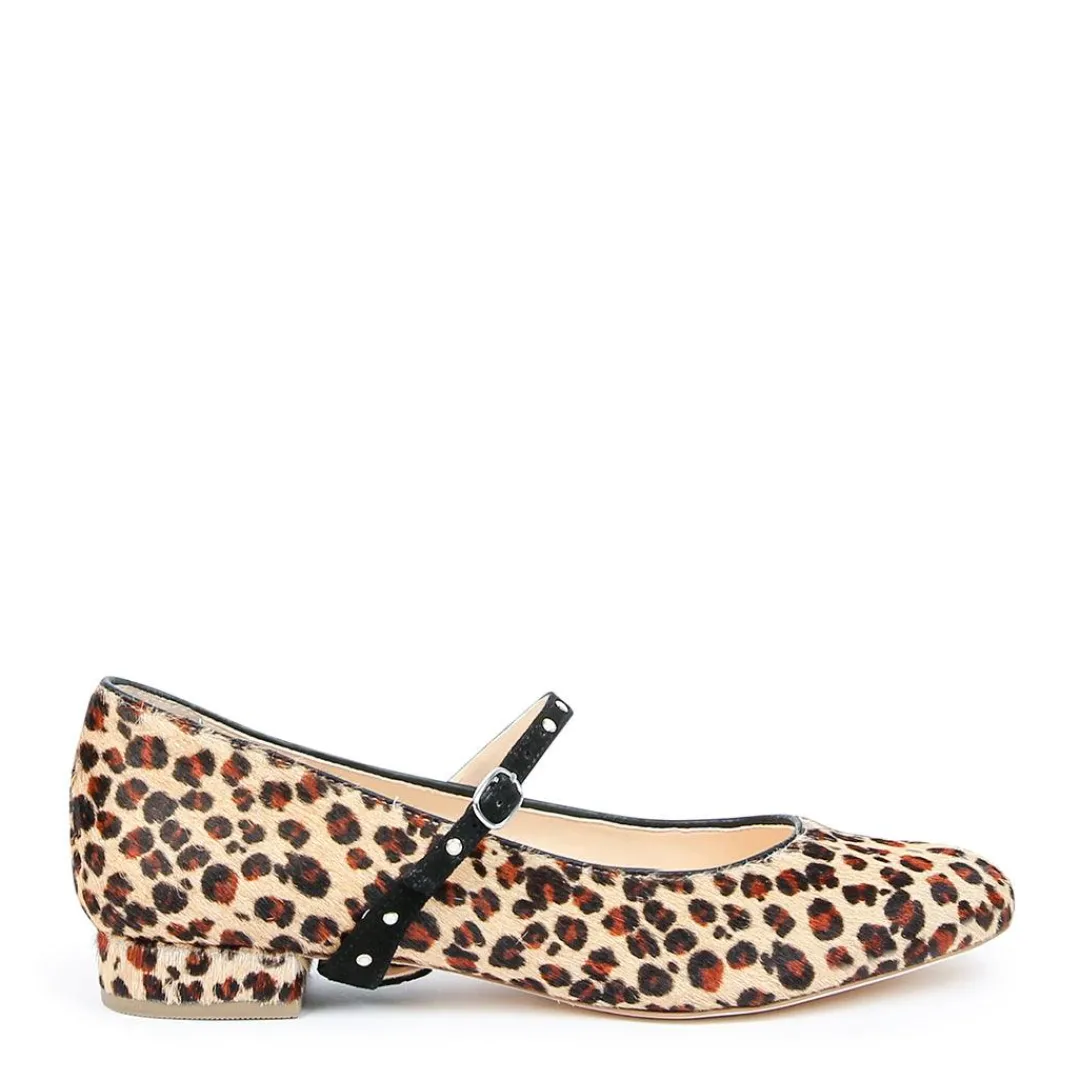 Flash Sale Alterre Leopard Ballet Flat + Studded Twiggy Strap