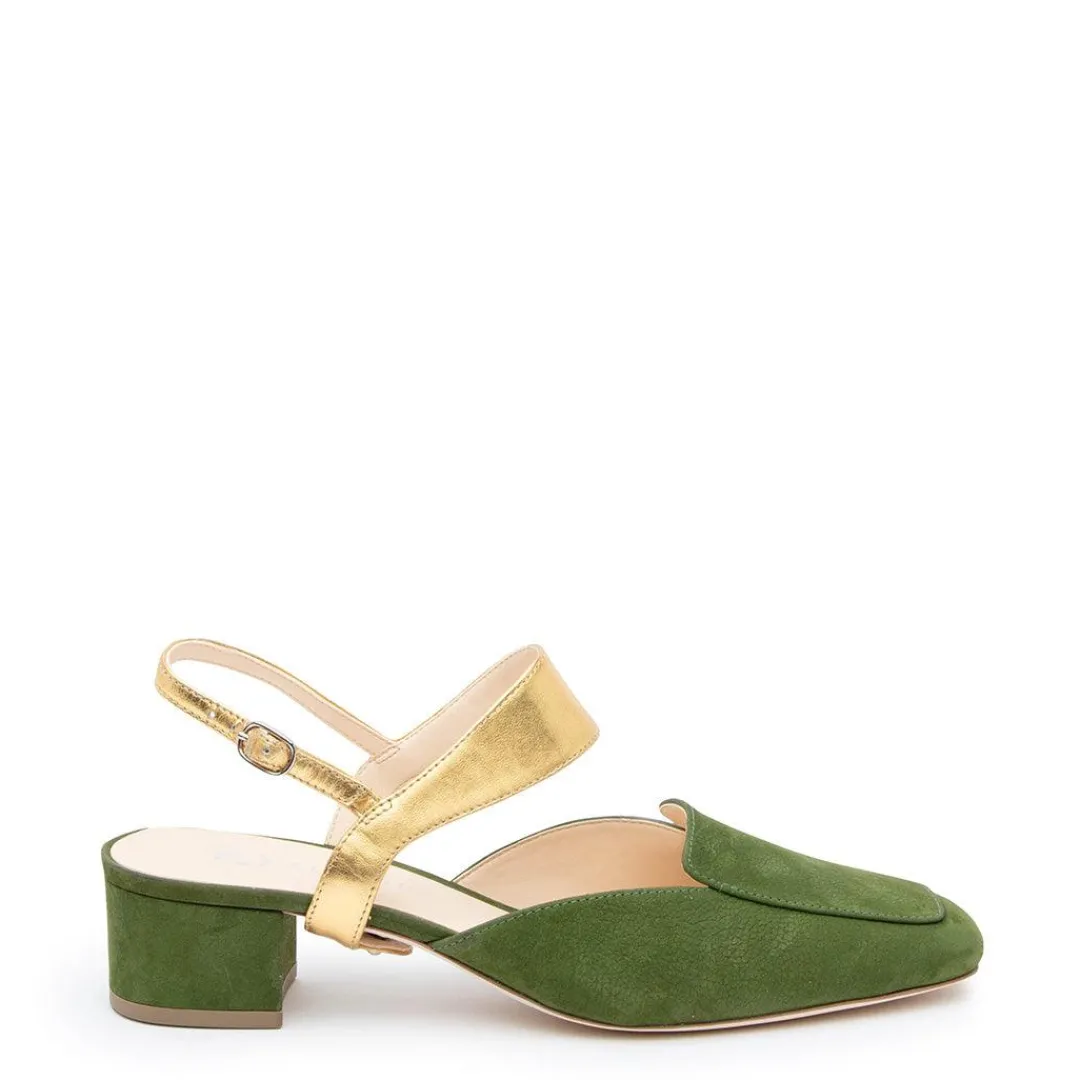 Discount Alterre Moss Loafer + Gold Elsie Strap