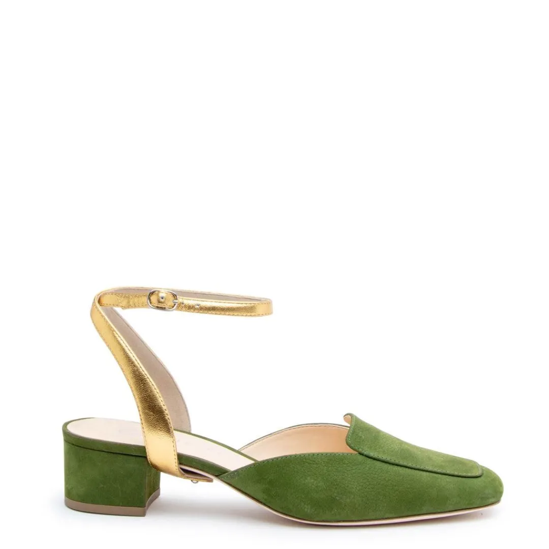 Best Alterre Moss Loafer + Gold Marilyn Strap