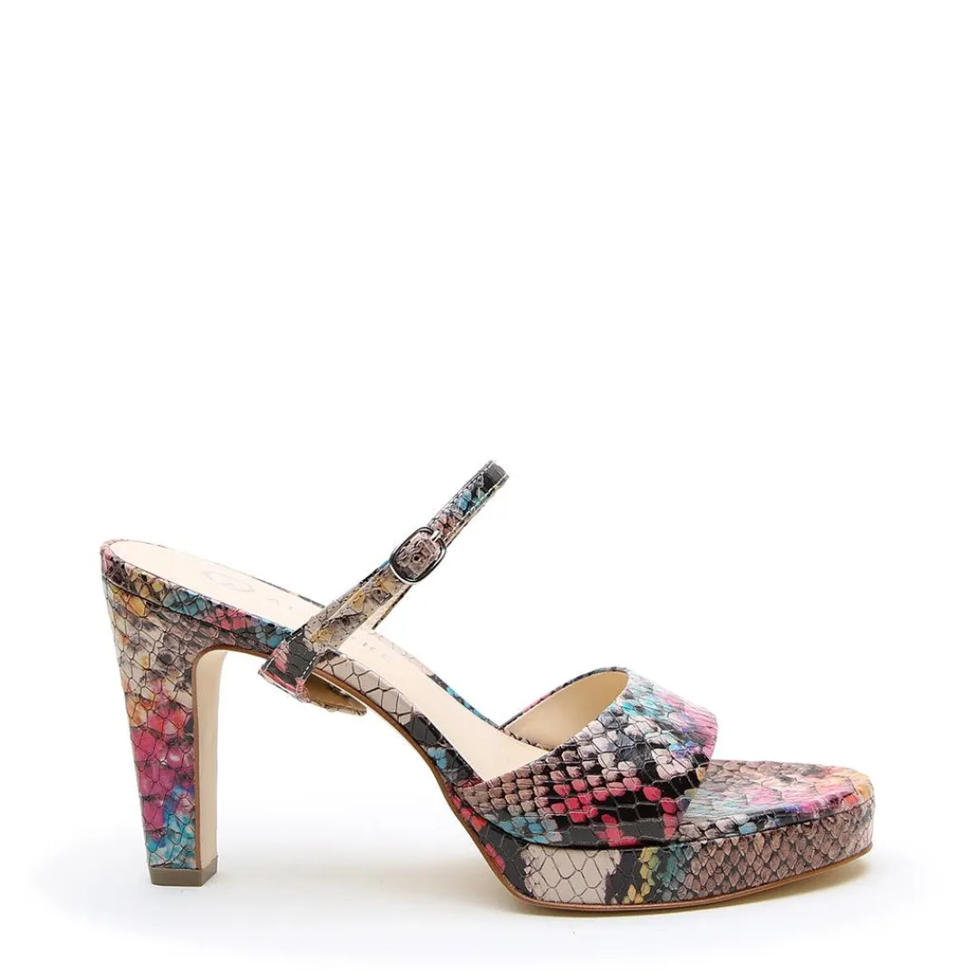 Clearance Alterre Painted Snake Lo Platform + Twiggy Strap