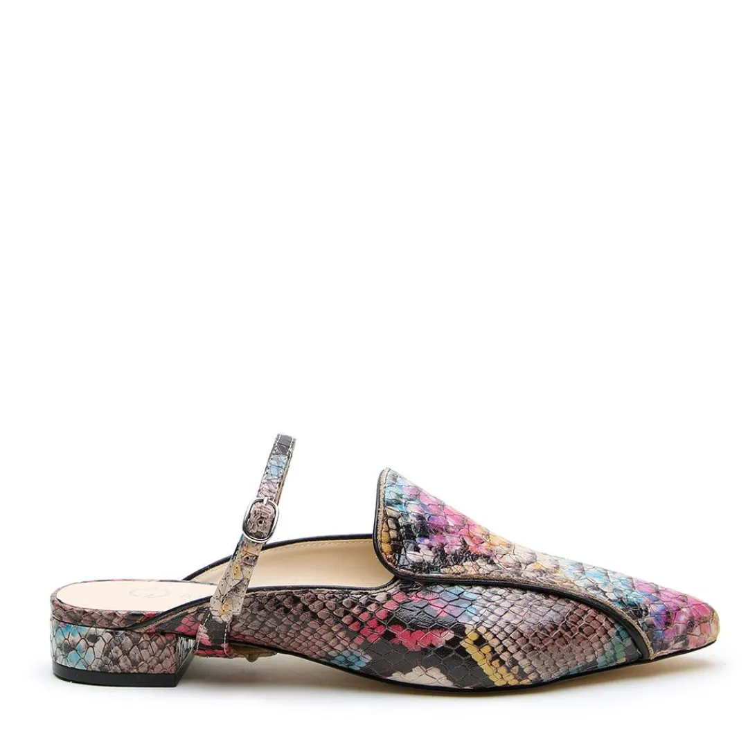 Best Sale Alterre Painted Snake Pointed Loafer + Twiggy Strap