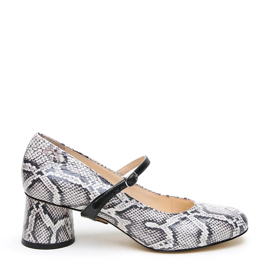 Shop Alterre Python Ballet Pump + Black Twiggy Strap