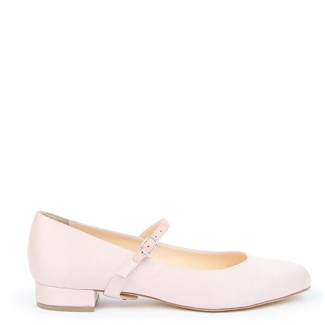 Fashion Alterre Rose Satin Ballet Flat + Twiggy Strap