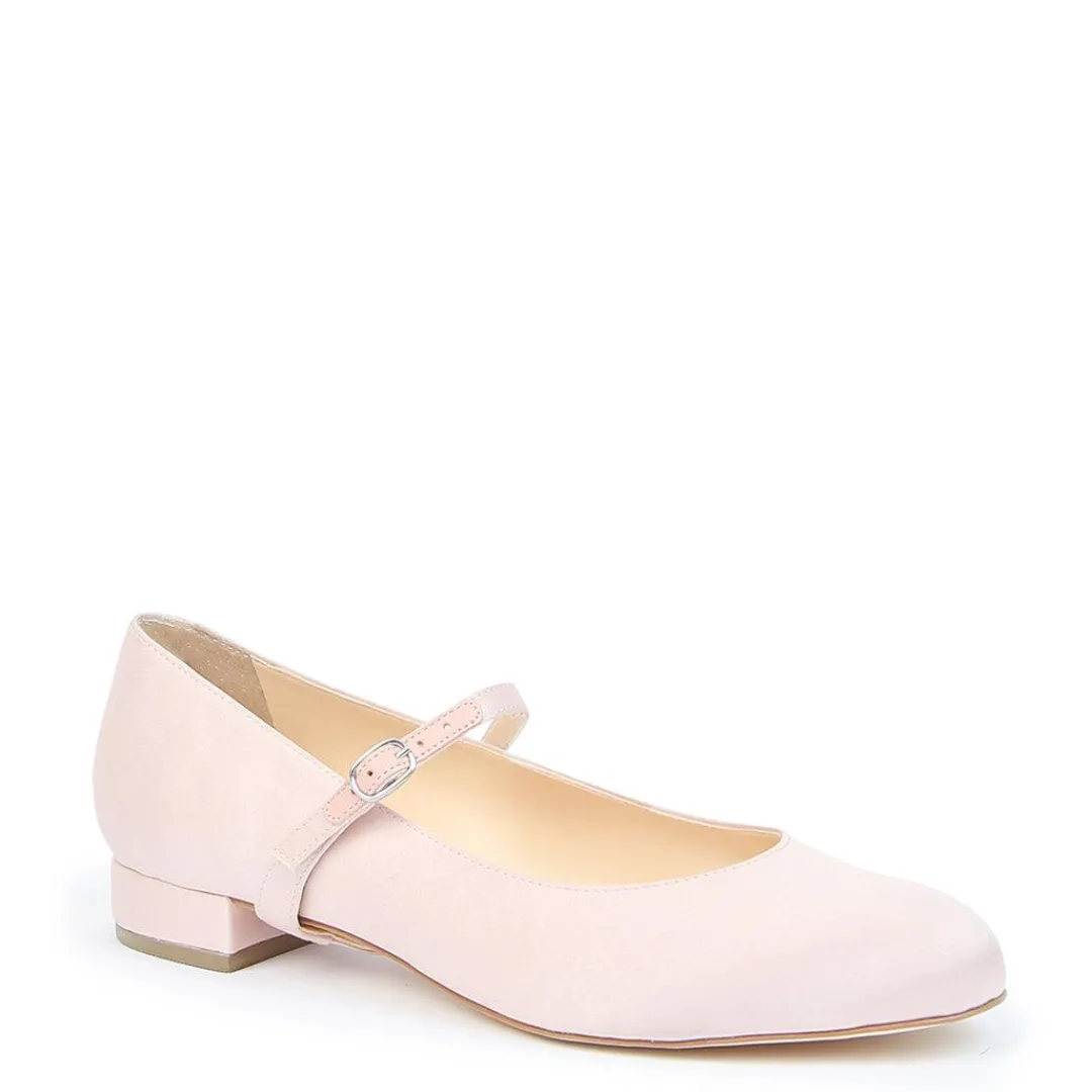 Fashion Alterre Rose Satin Ballet Flat + Twiggy Strap