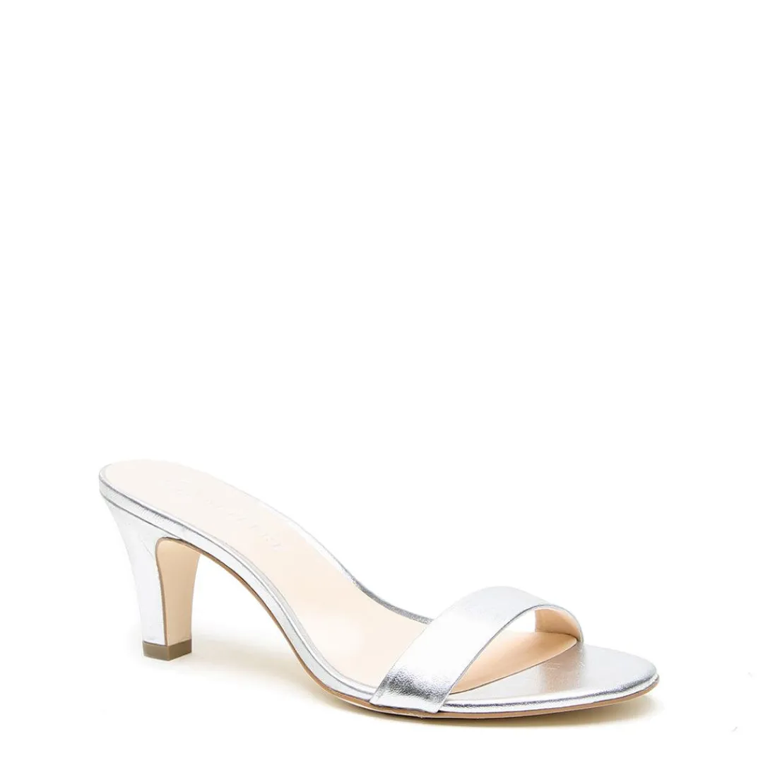 Store Alterre Silver Open Toe Heel