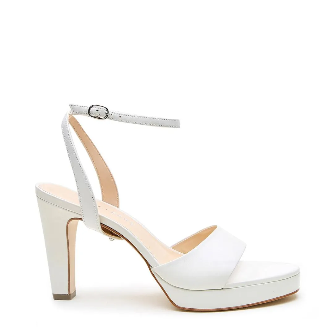 Hot Alterre White Lo Platform + Marilyn Strap