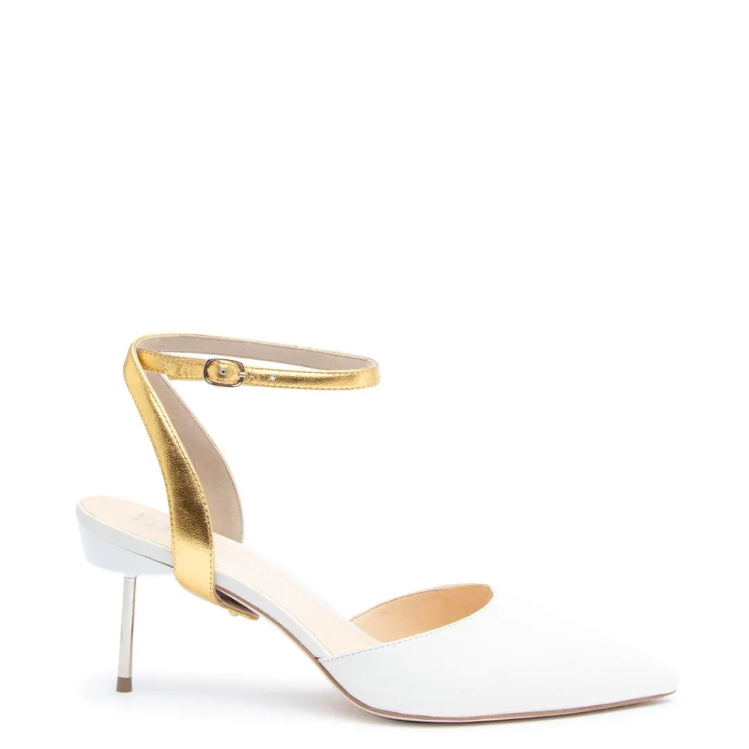 Sale Alterre White Stiletto + Gold Marilyn