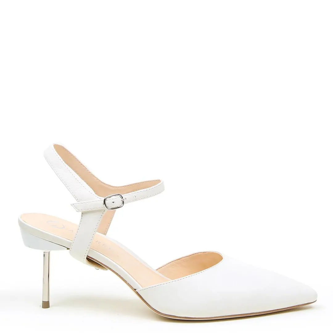 Sale Alterre White Stiletto + Jackie Strap