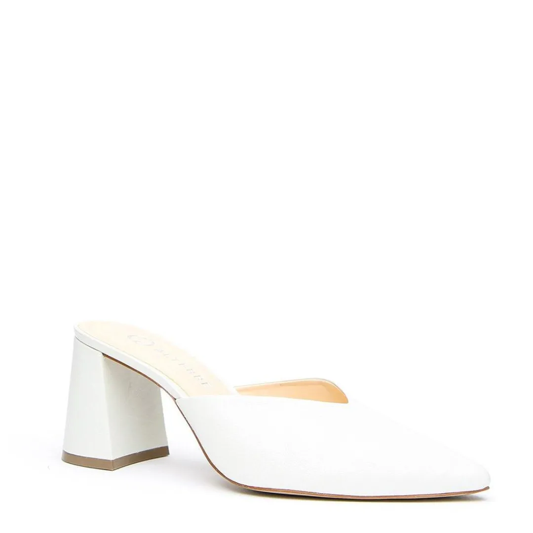 Shop Alterre White V Mule